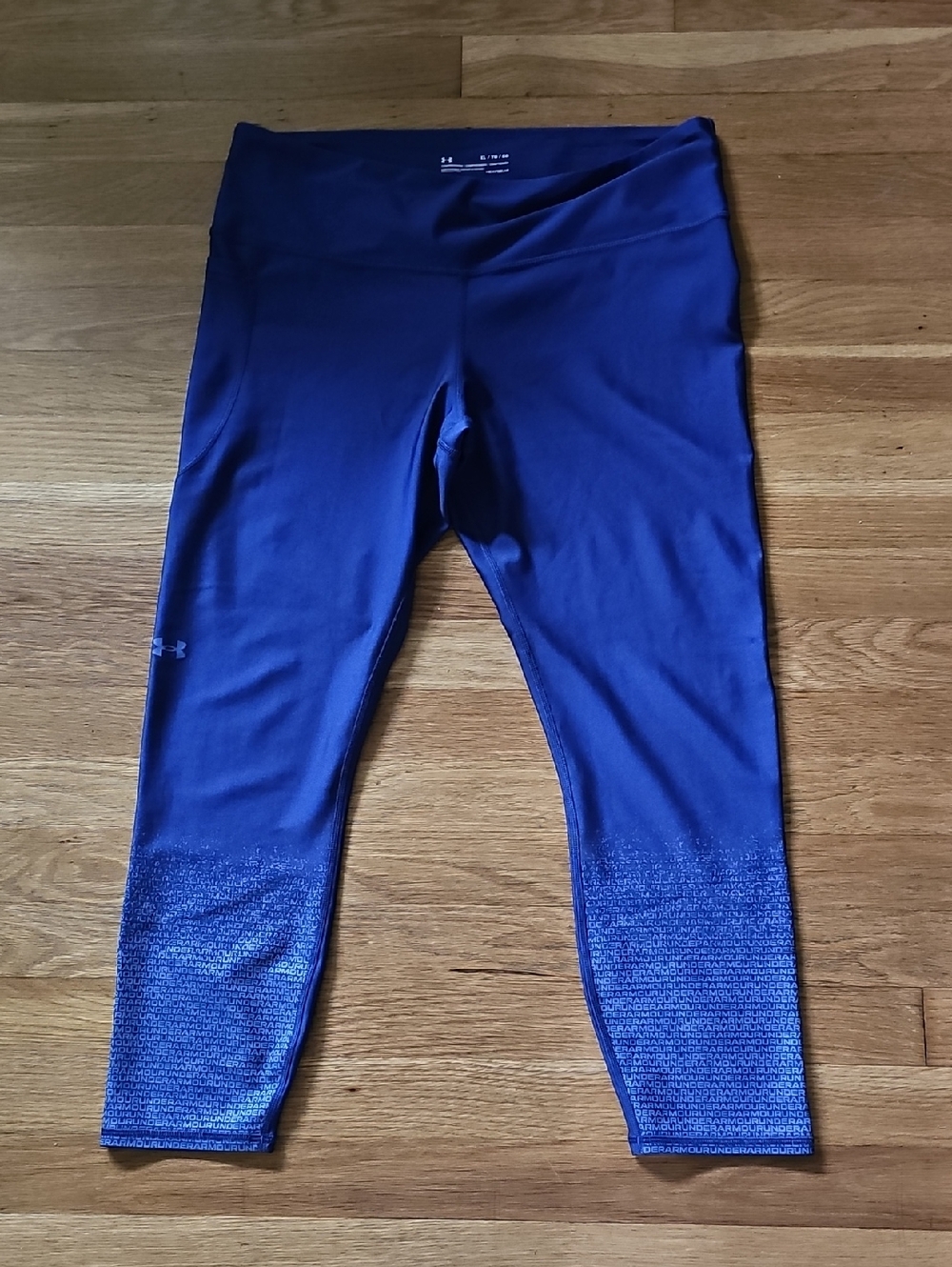Under Armour Blue Compression Athletic Pants Women's Size XL